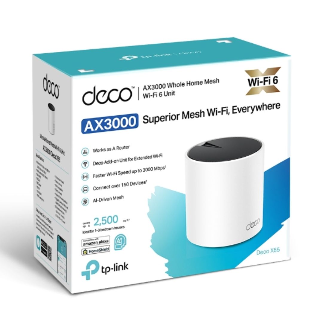 TP-LINK DECO X55 MESH WI-FI 6 SYSTEM (1-PACK)