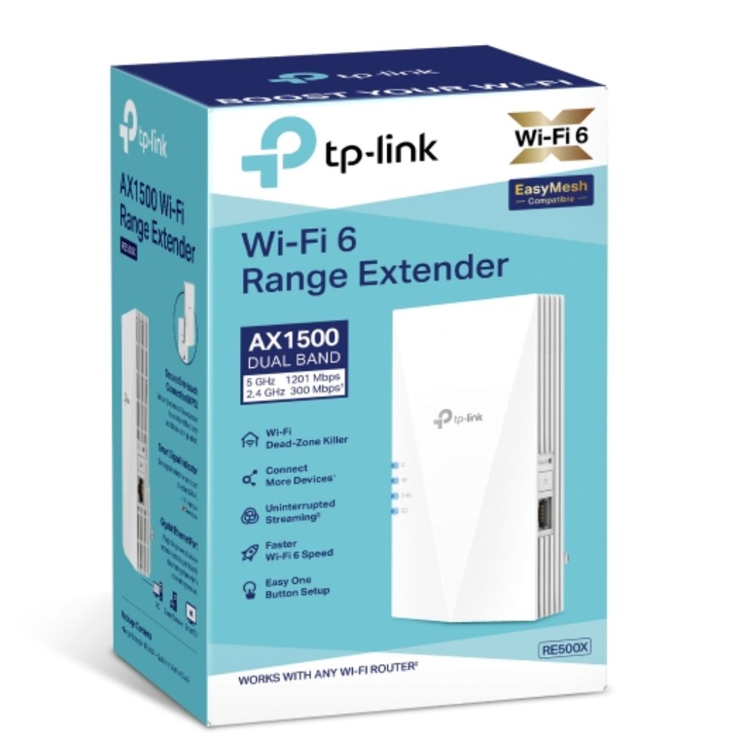 TP-LINK RE815XE WI-FI 6 RANGE EXTENDER FOR FAST HOME COVERAGE
