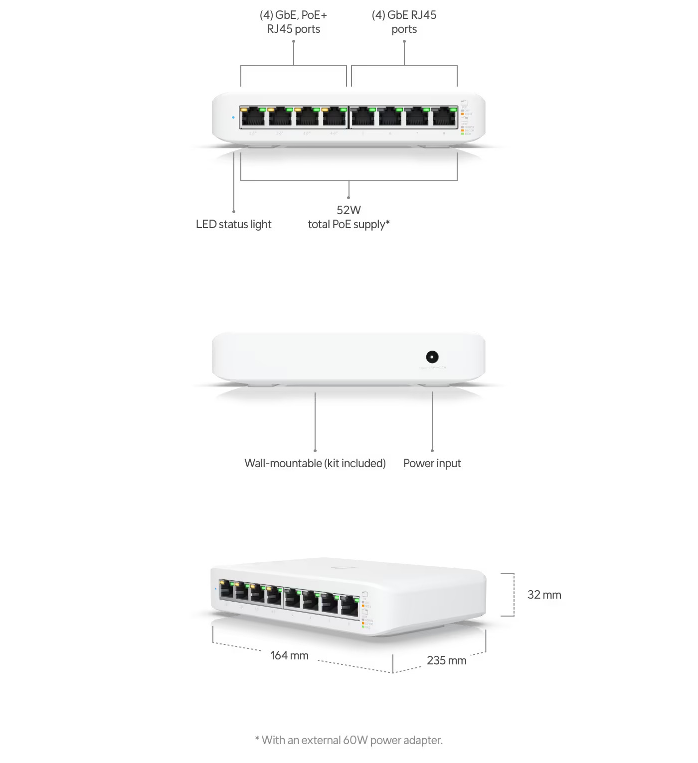 UBIQUITI UNIFI LITE 8-PORT POE SWITCH FOR RELIABLE NETWORKING