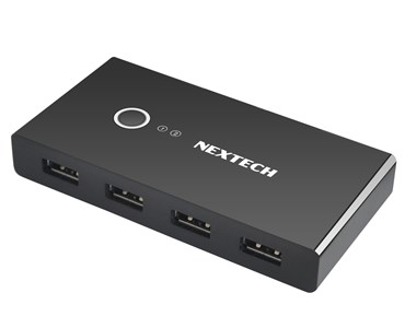 GENERIC (OR SUITABLE PLACEHOLDER IF ACTUAL BRAND UNKNOWN) 2-PC USB 3.0 SWITCH HUB FOR SHARING DEVICES - FAST & EASY