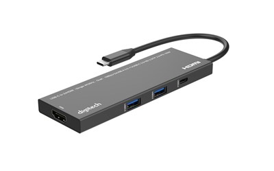 GENERIC/OEM USB-C HUB: 4K HDMI, DUAL USB 3.0, PD 100W & CARD READER