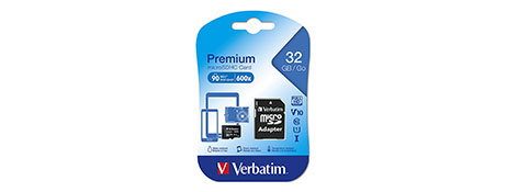 VERBATIM PREMIUM MICROSDHC CARD FOR PHONES & NINTENDO SWITCH