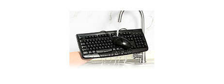 PRO FIT WASHABLE WIRED DESKTOP KEYBOARD & MOUSE SET FOR HYGIENE