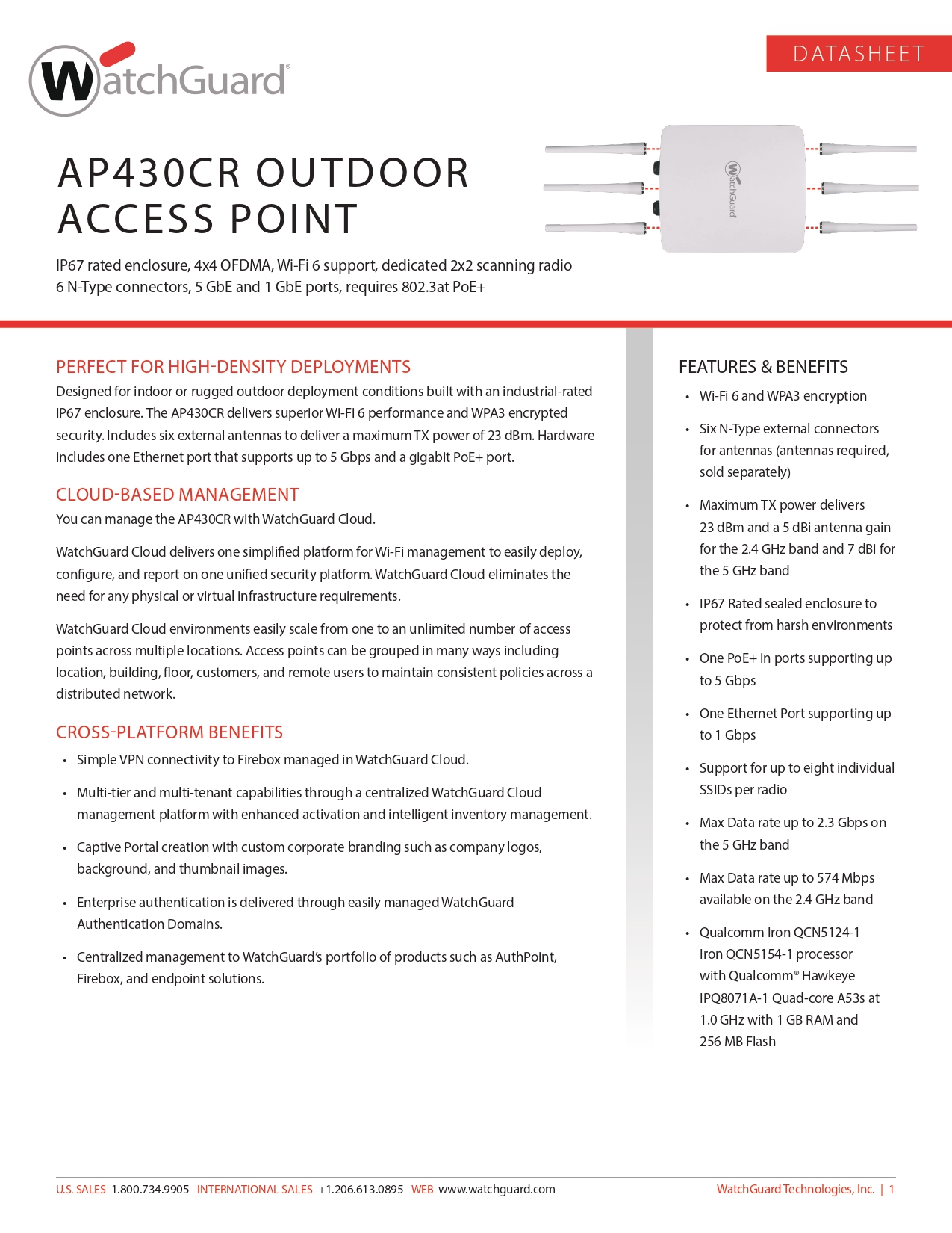 WATCHGUARD 4300 SERIES SECURITY APPLIANCE FOR NETWORK PROTECTION