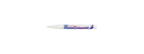 UNSPECIFIED MANUFACTURER WHITE PIGMENT MARKER 2MM WEDGE NIB - FADE PROOF & WATER RESISTANT
