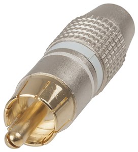 UNSPECIFIED MANUFACTURER QUALITY GOLD RCA PLUGS - WHITE FOR RELIABLE AUDIO CONNECTIONS