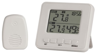 UNSPECIFIED MANUFACTURER WIRELESS IN/OUT THERMOMETER & HYGROMETER MONITOR