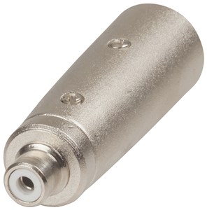 UNSPECIFIED MANUFACTURER 3 PIN XLR TO RCA ADAPTOR FOR RELIABLE AUDIO CONNECTIONS