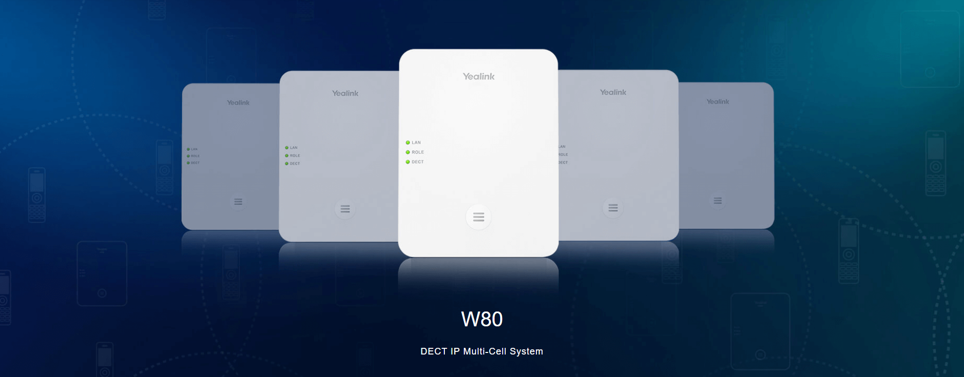 YEALINK W80B DECT IP MULTICELL SYSTEM BASE STATION