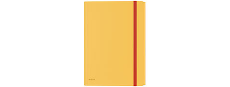 UNSPECIFIED MANUFACTURER YELLOW A4 3-FLAP ELASTICISED FOLDER FOR SECURE DOCUMENT STORAGE