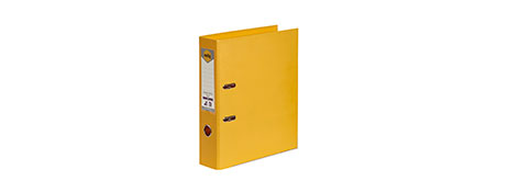 MARBIG EARTH FRIENDLY YELLOW A4 LEVER ARCH FILE - 75MM